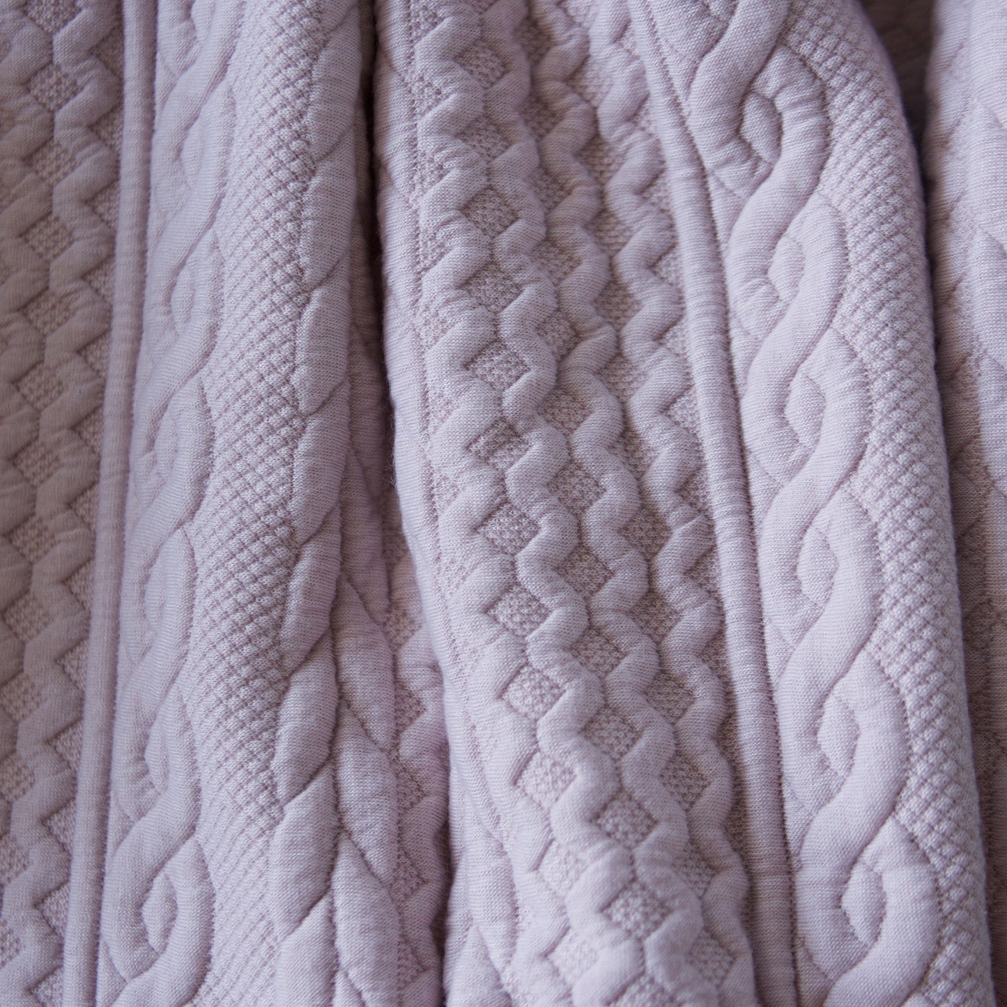 Blush Cable Knit Sweater Infinity Scarf